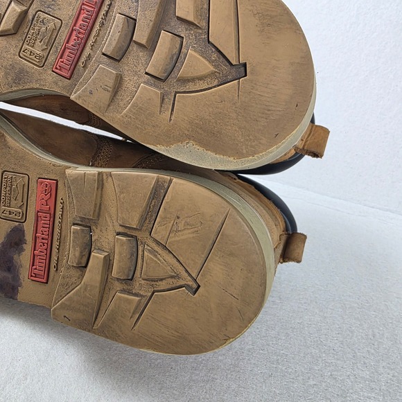 Timberland PRO Mens 33031 Direct Attach Steel Toe Work Boots Wheat Leather 12M main image 8